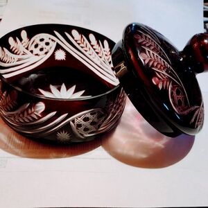 Vintage Aubergine Dish